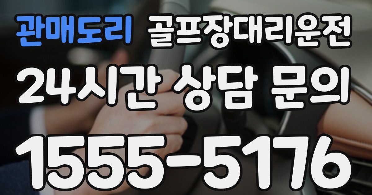 골프장대리운전 서비스