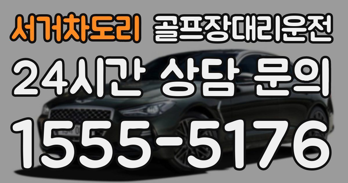 골프장대리운전 서비스