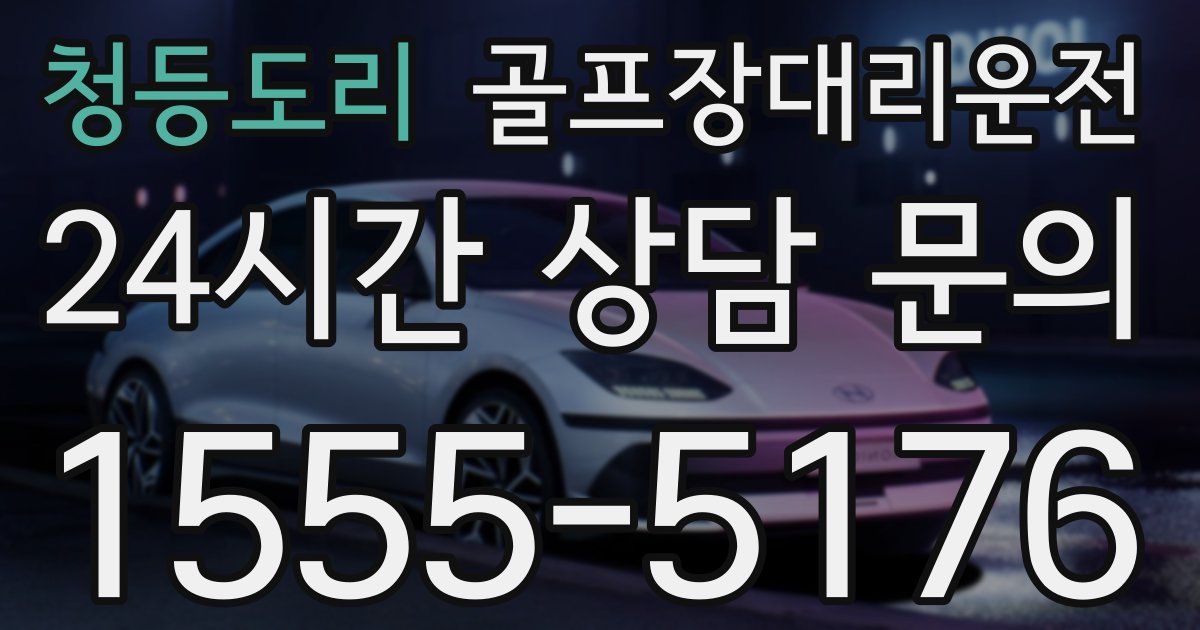 골프장대리운전 서비스