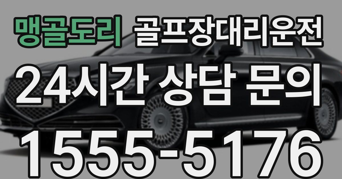 골프장대리운전 서비스