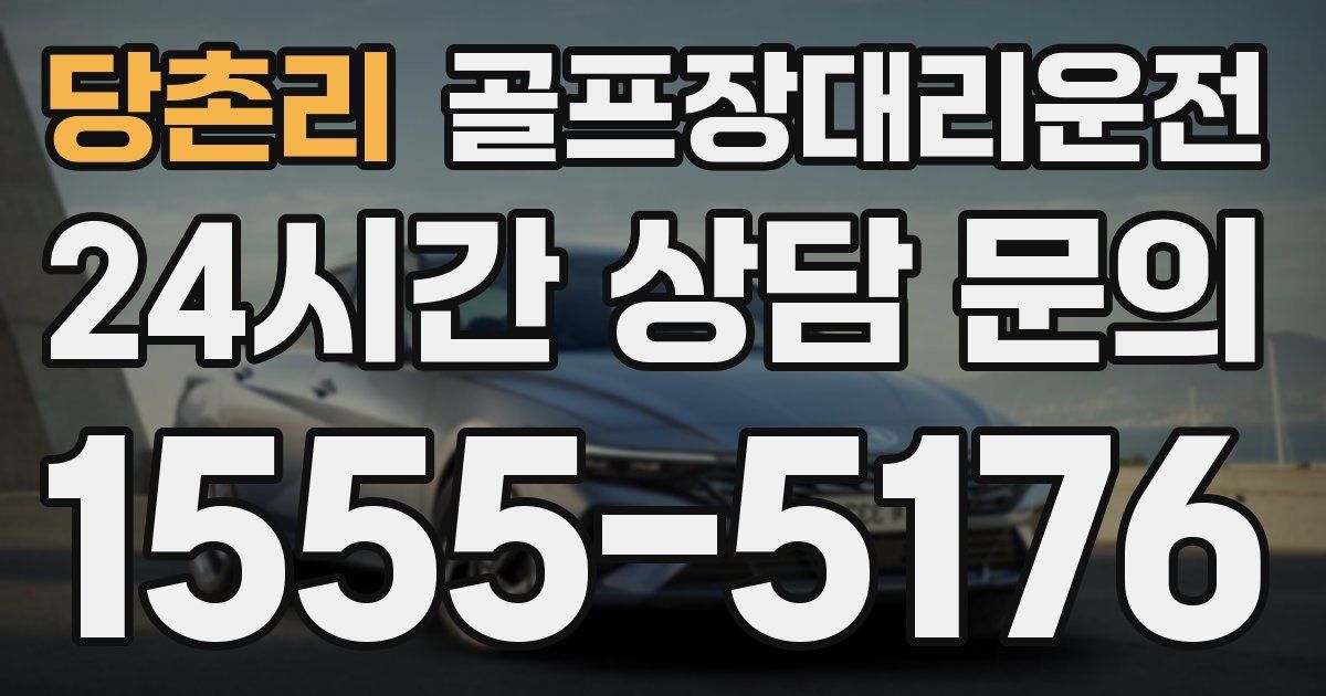골프장대리운전 서비스