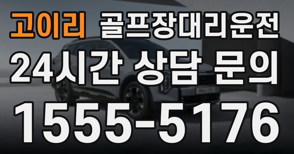 골프장대리운전 서비스