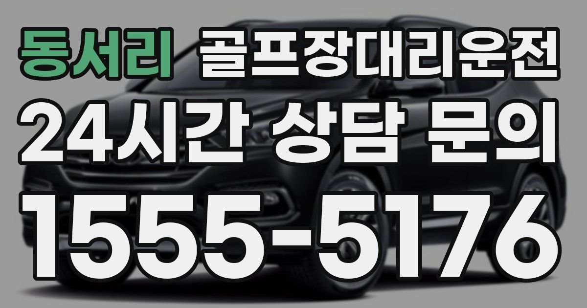 골프장대리운전 서비스