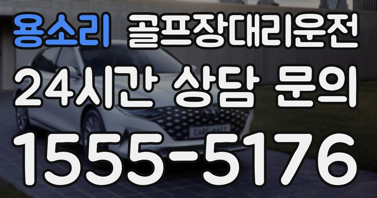 골프장대리운전 서비스