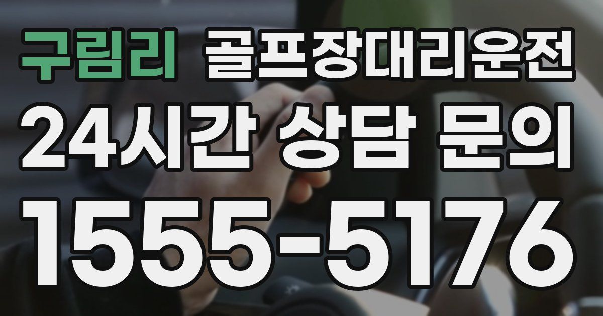 골프장대리운전 서비스