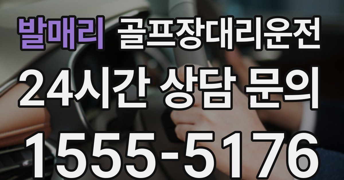 골프장대리운전 서비스