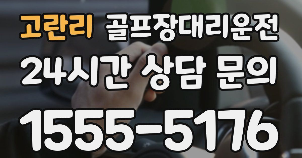 골프장대리운전 서비스
