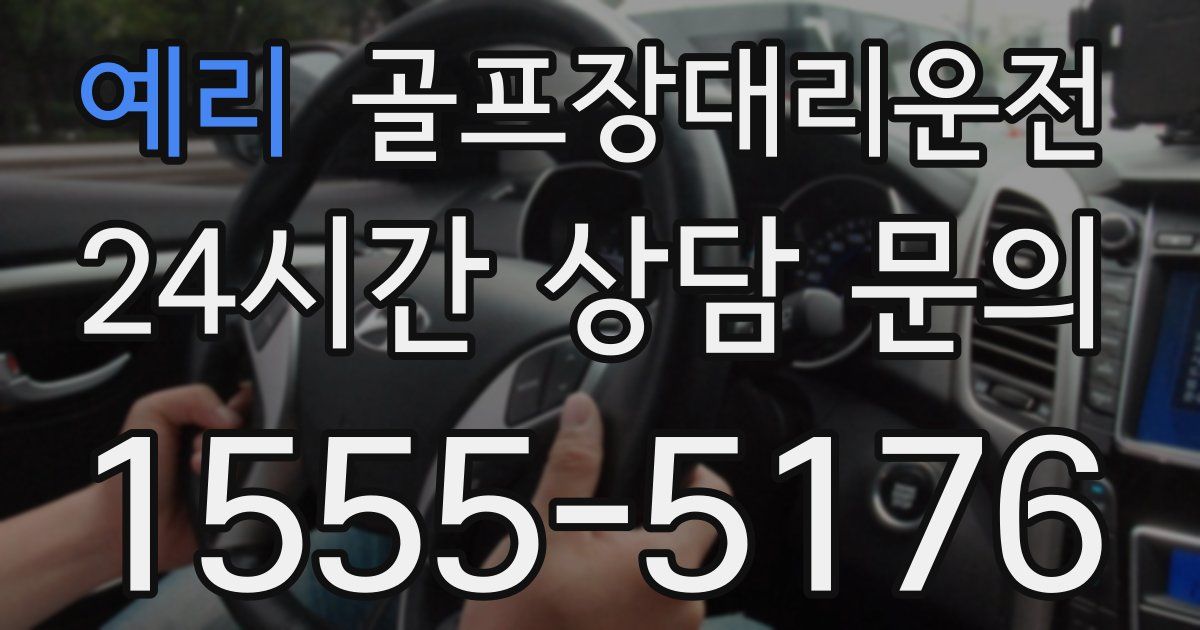 골프장대리운전 서비스