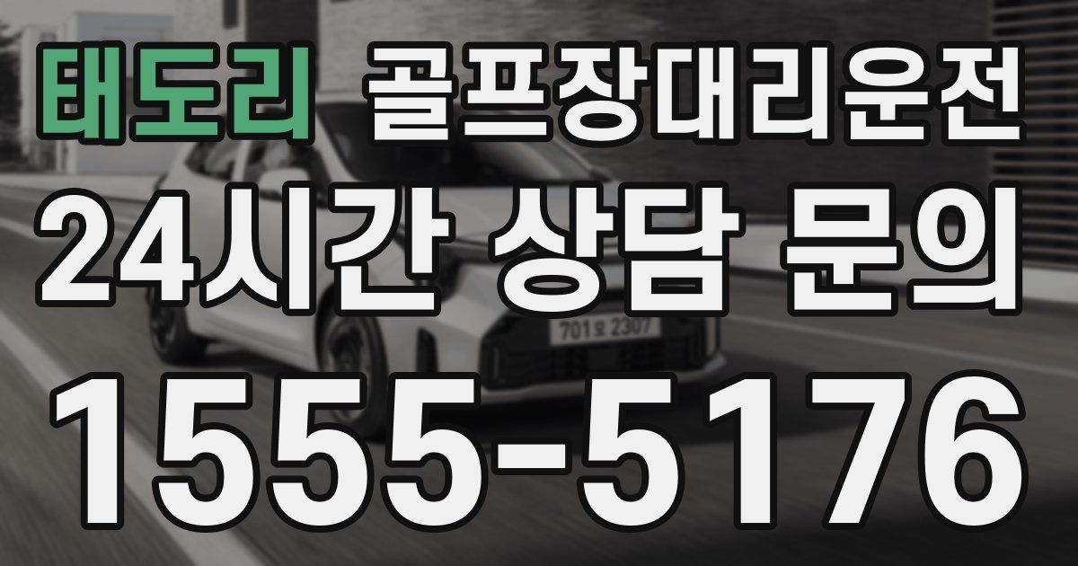 골프장대리운전 서비스