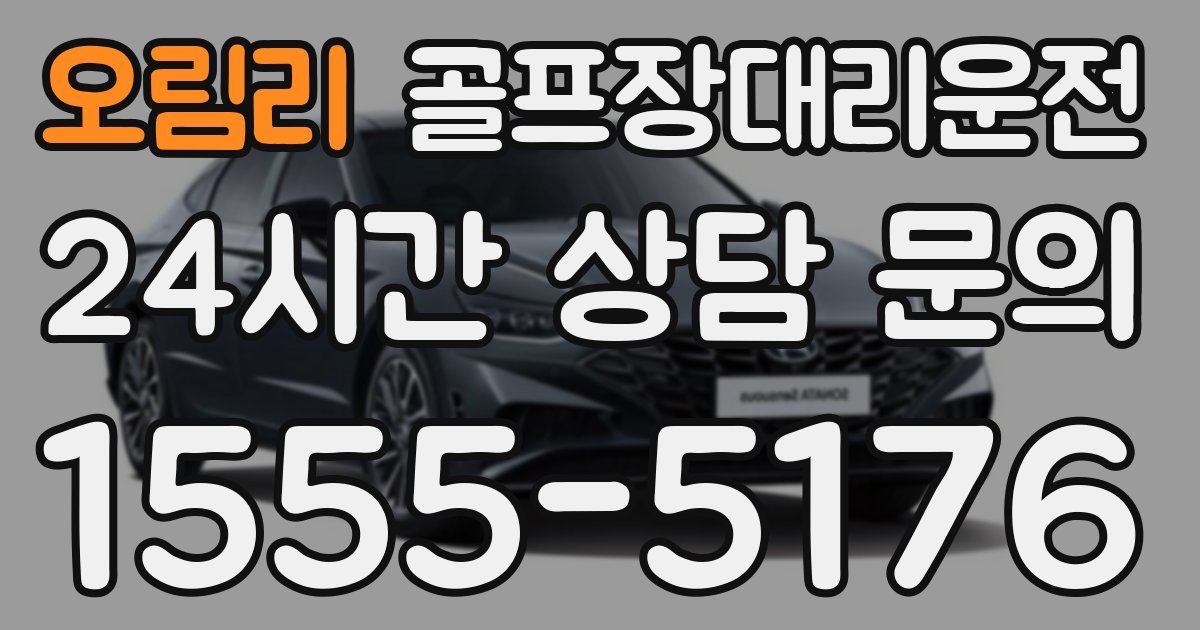 골프장대리운전 서비스