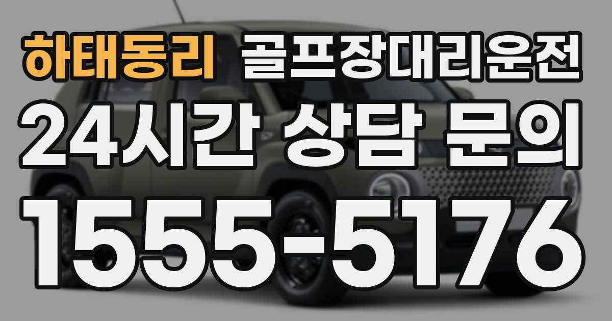 골프장대리운전 서비스