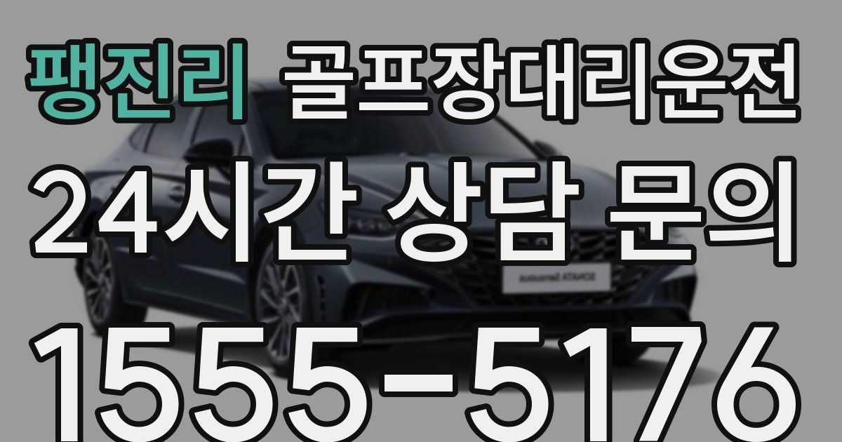 골프장대리운전 서비스