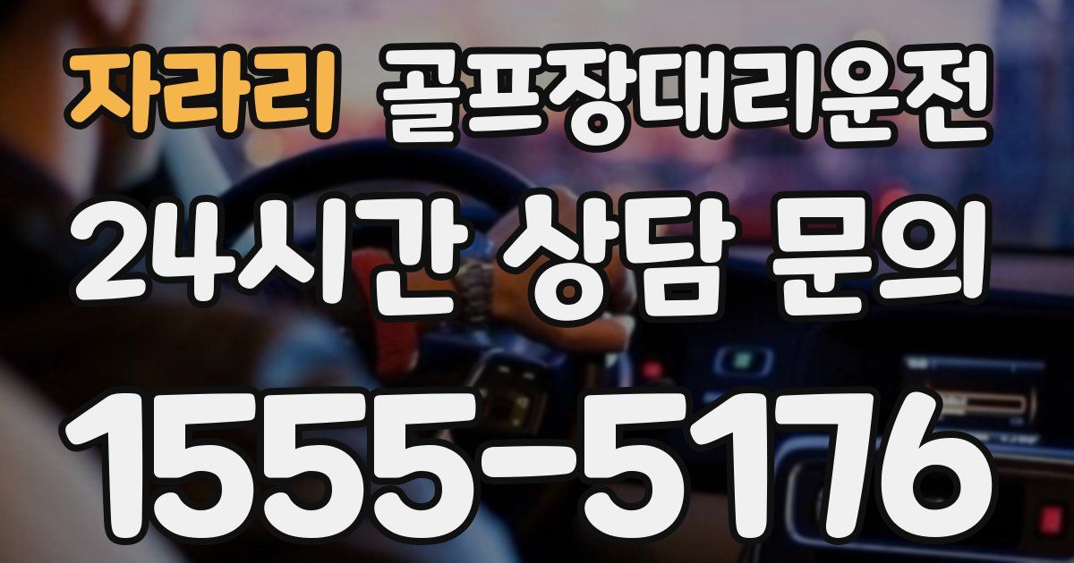 골프장대리운전 서비스