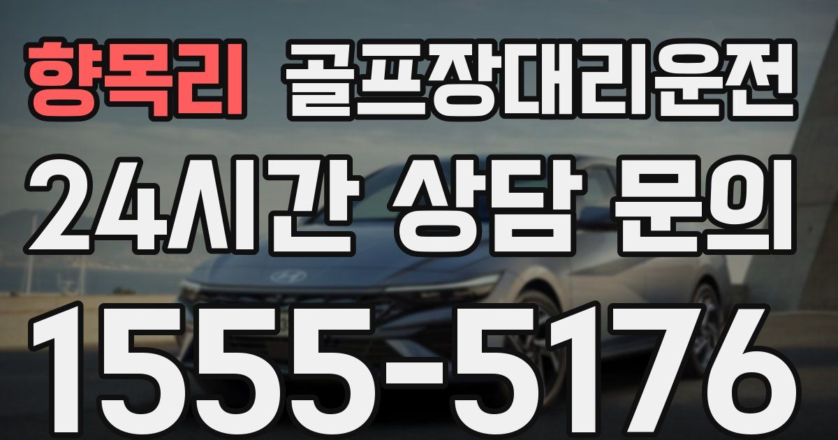 골프장대리운전 서비스