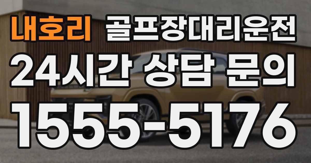 골프장대리운전 서비스