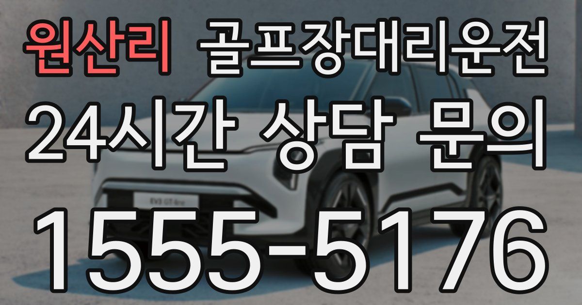 골프장대리운전 서비스