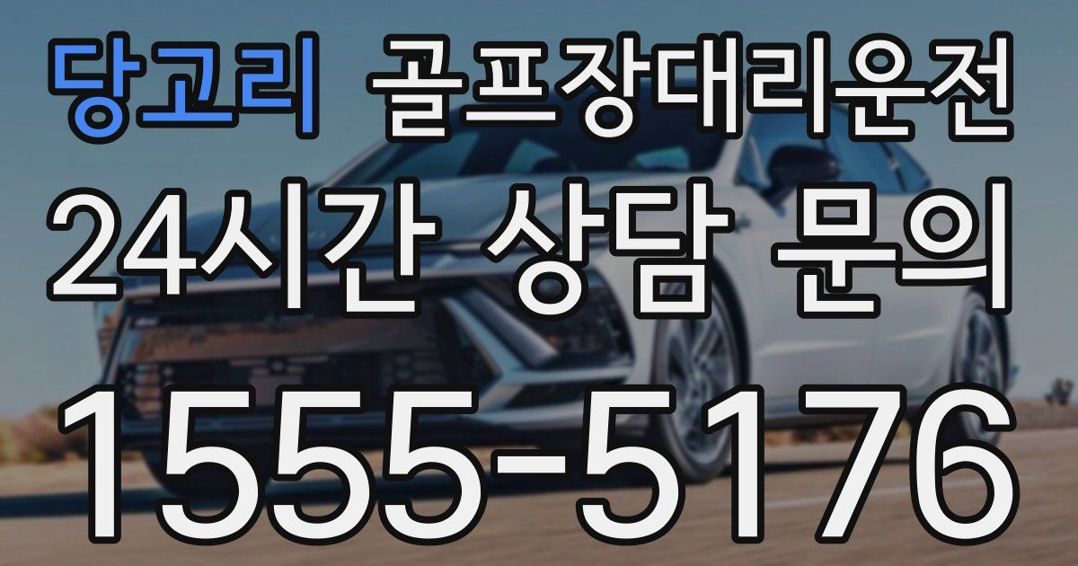 골프장대리운전 서비스