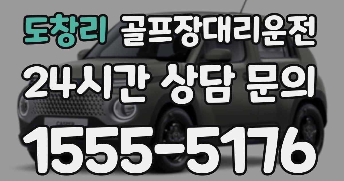 골프장대리운전 서비스