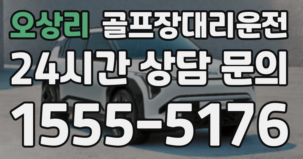 골프장대리운전 서비스