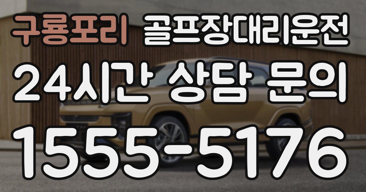 골프장대리운전 서비스