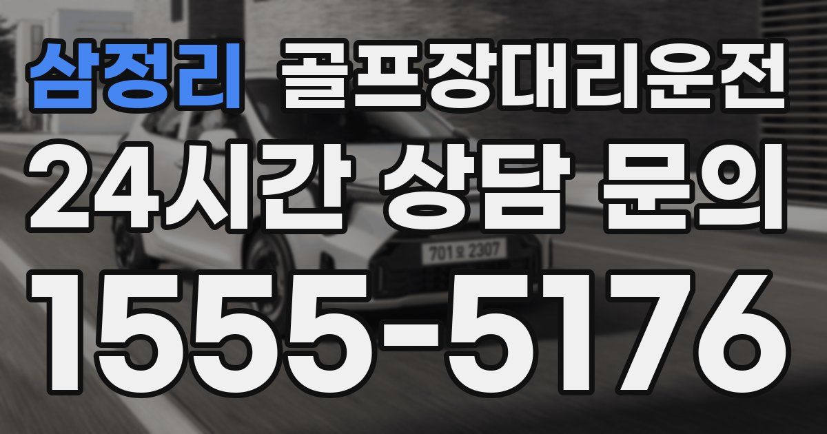 골프장대리운전 서비스