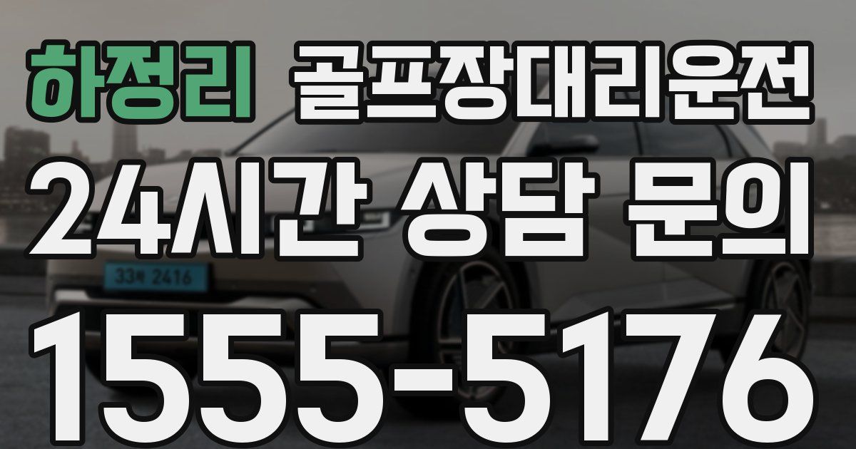 골프장대리운전 서비스