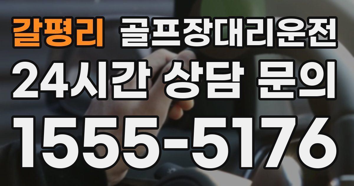골프장대리운전 서비스