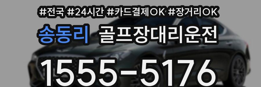 송동리 골프장대리운전