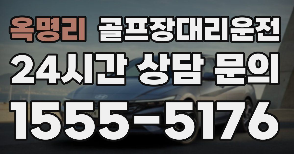 골프장대리운전 서비스