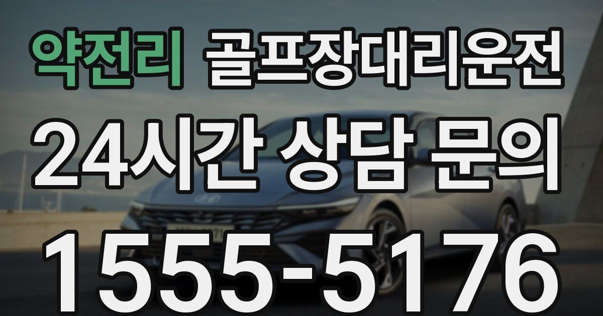 골프장대리운전 서비스