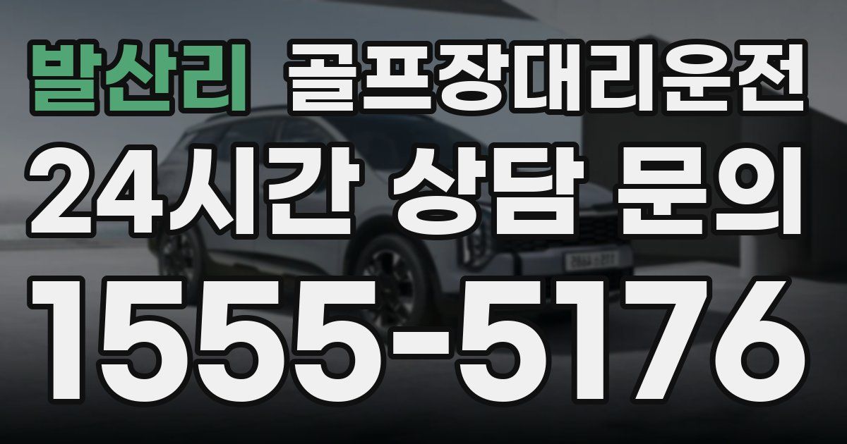 골프장대리운전 서비스