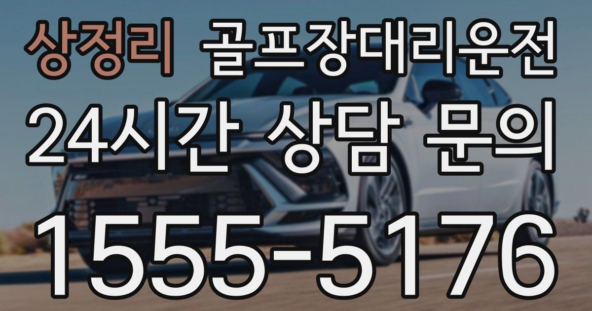 골프장대리운전 서비스