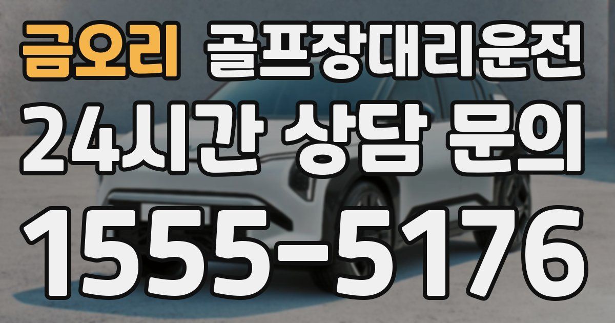 골프장대리운전 서비스