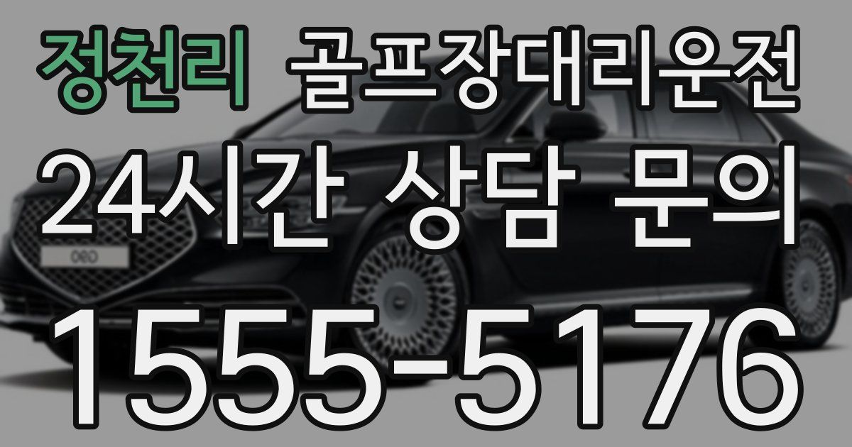 골프장대리운전 서비스