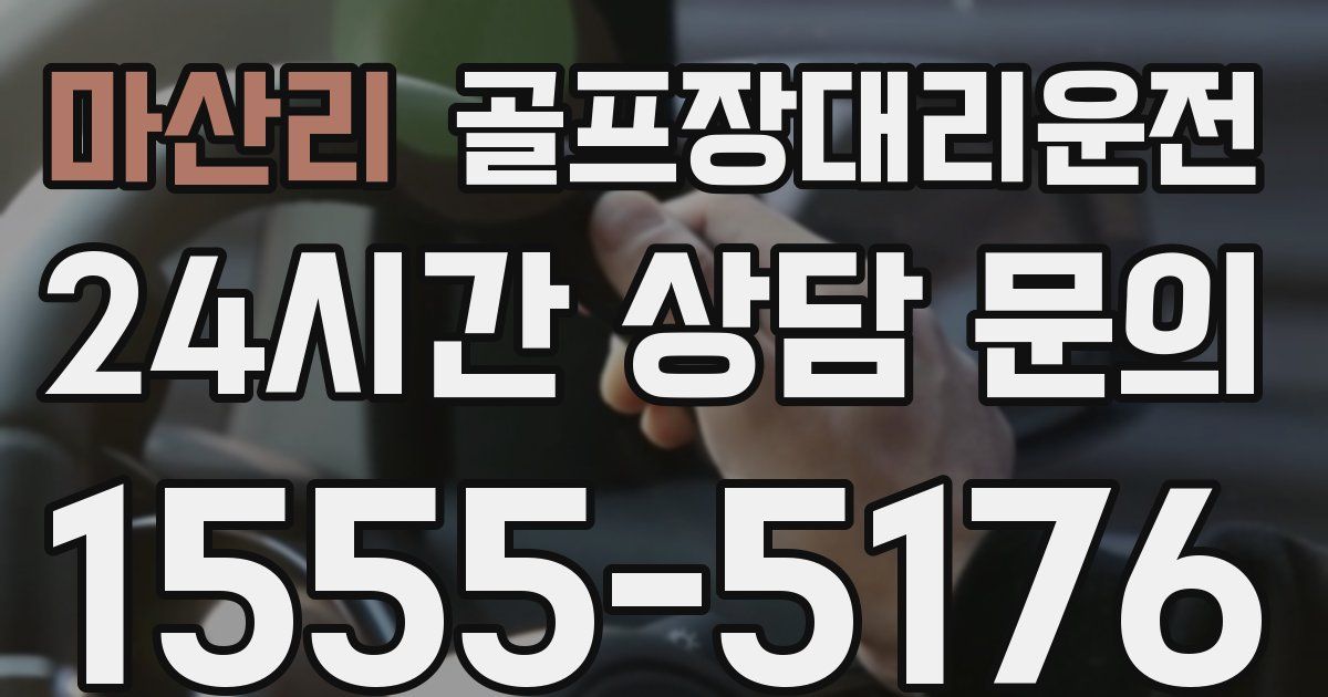 골프장대리운전 서비스