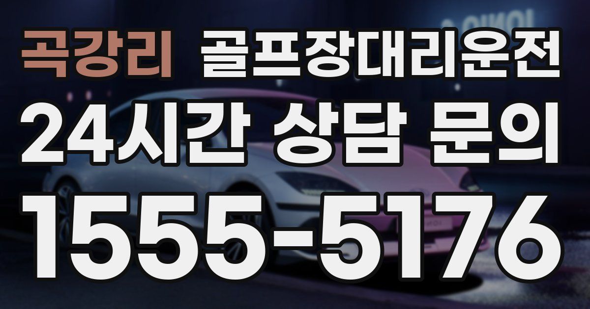 골프장대리운전 서비스