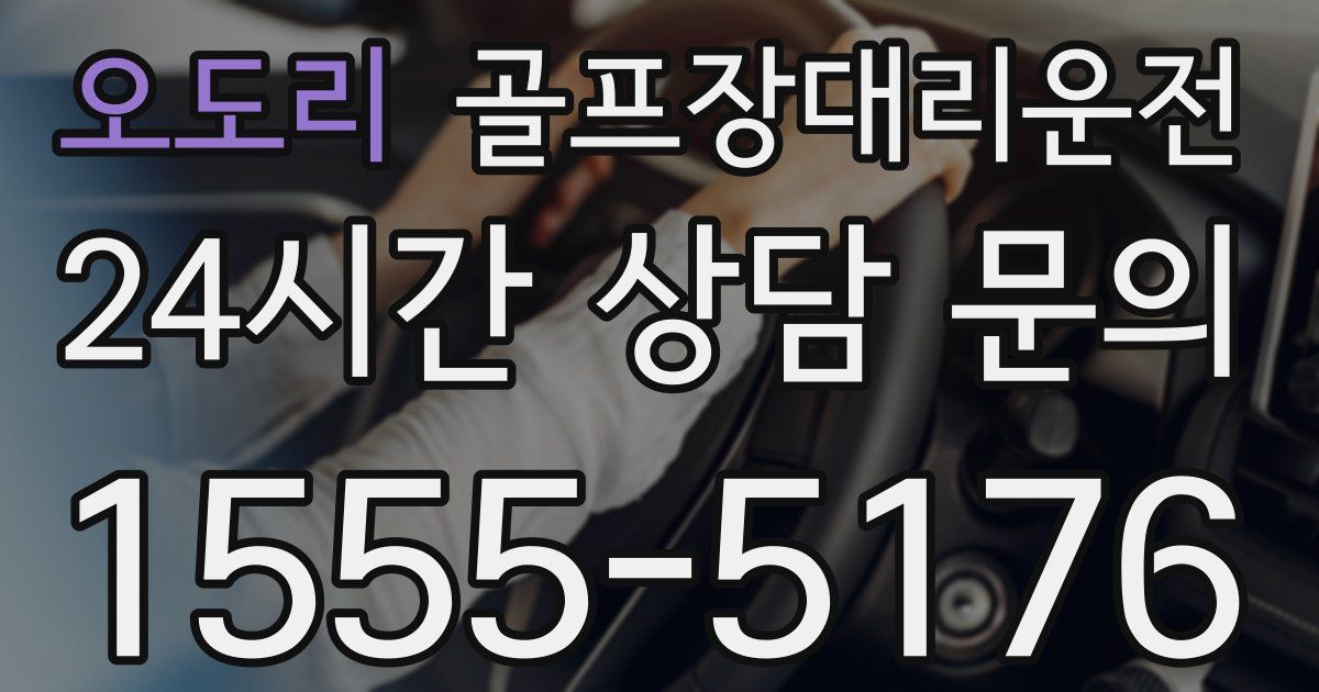 골프장대리운전 서비스