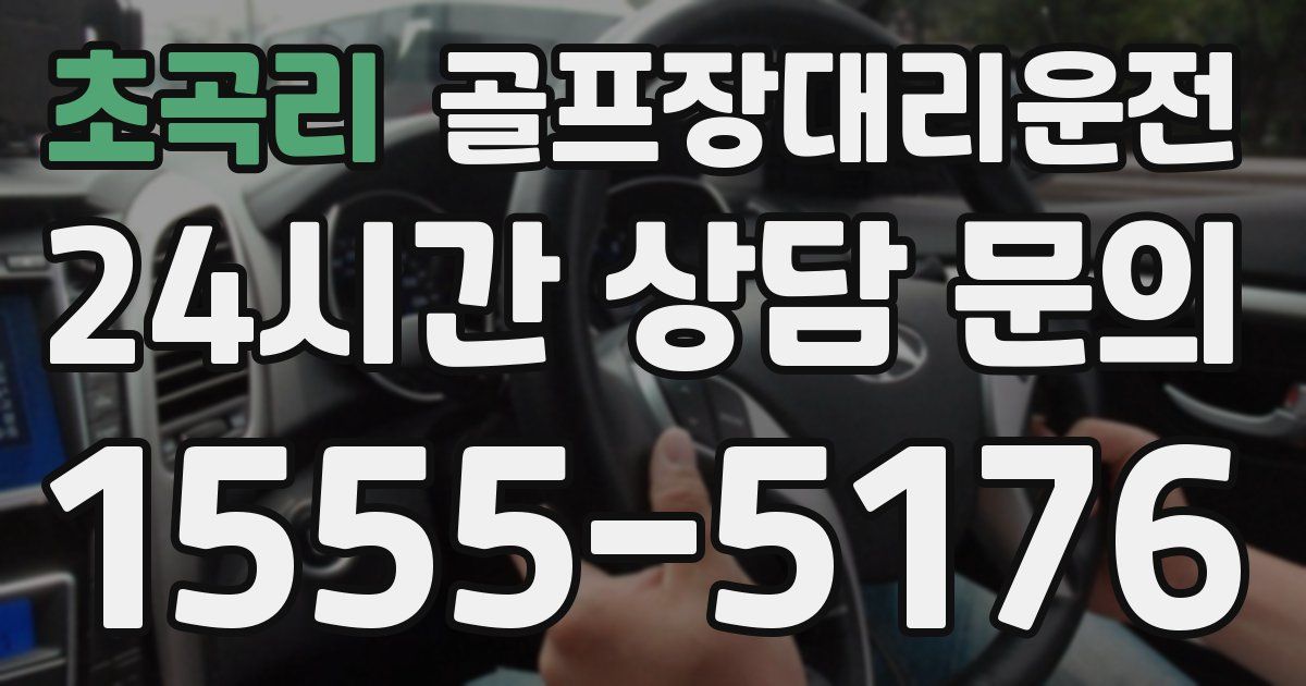 골프장대리운전 서비스