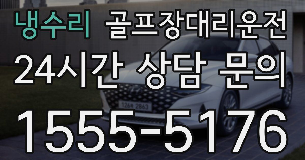 골프장대리운전 서비스