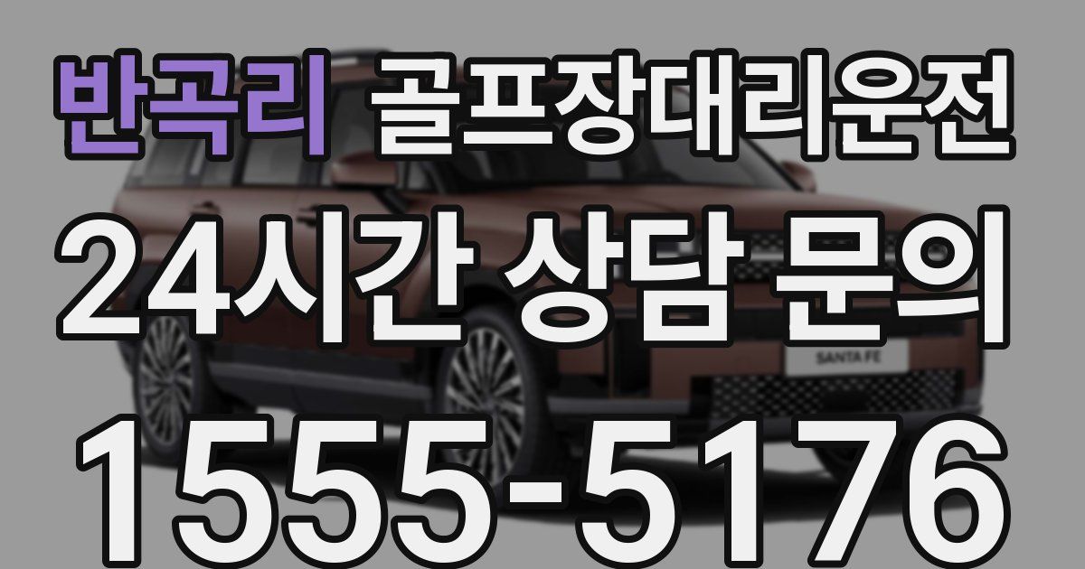 골프장대리운전 서비스