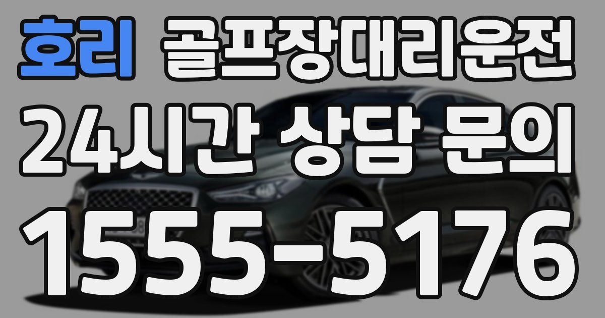 골프장대리운전 서비스