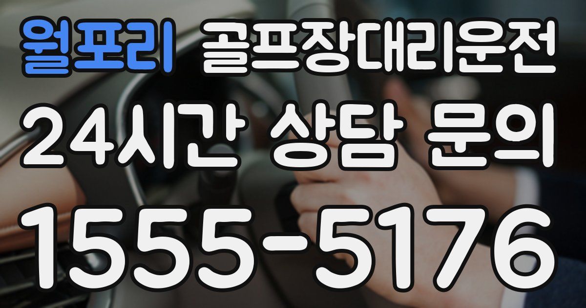 골프장대리운전 서비스