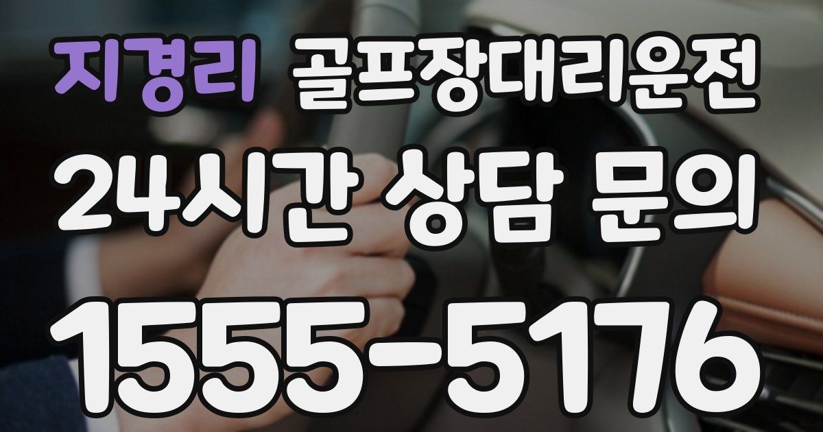 골프장대리운전 서비스