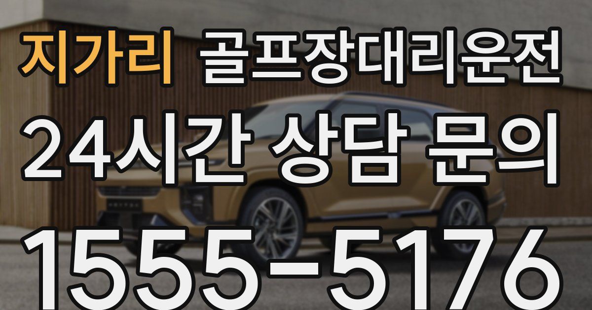 골프장대리운전 서비스