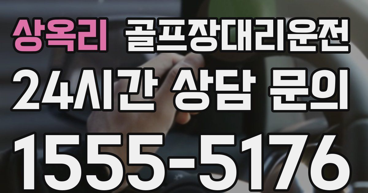 골프장대리운전 서비스