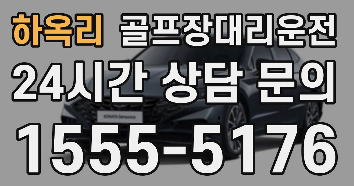 골프장대리운전 서비스