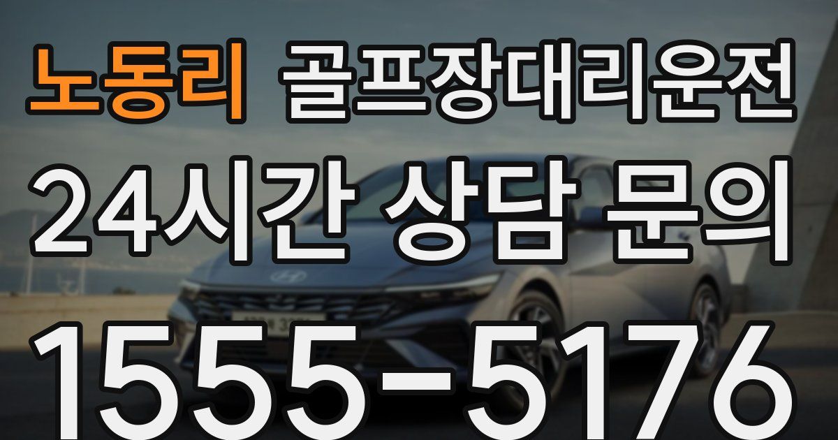 골프장대리운전 서비스