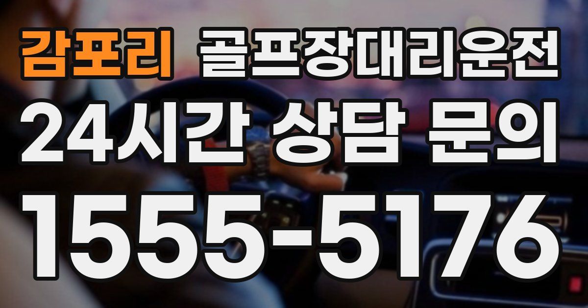 골프장대리운전 서비스