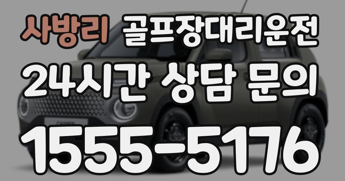 골프장대리운전 서비스