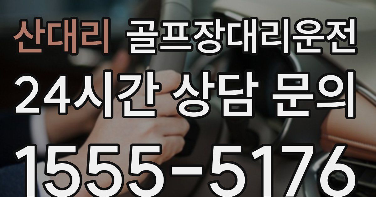 골프장대리운전 서비스